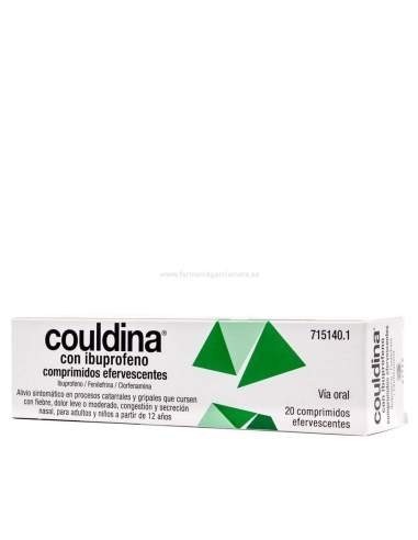 Couldina Con Ibuprofeno 400 mg/2 mg/7,5 mg 20 Comprimidos Efervescentes