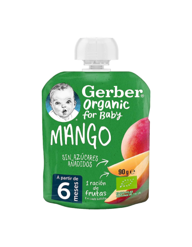 Gerber Organic Mango 1 Puré 90G